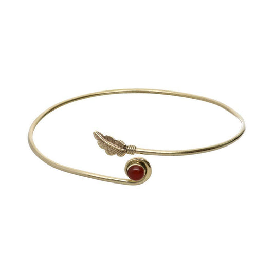 Bronze armbånd med krystall