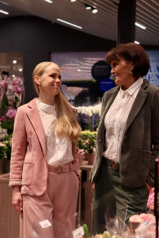 Myk fløyelsblazer