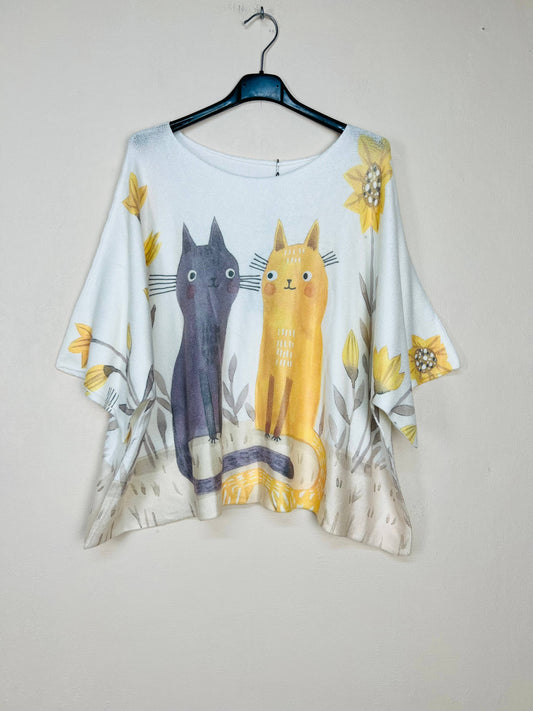 Poncho-genser