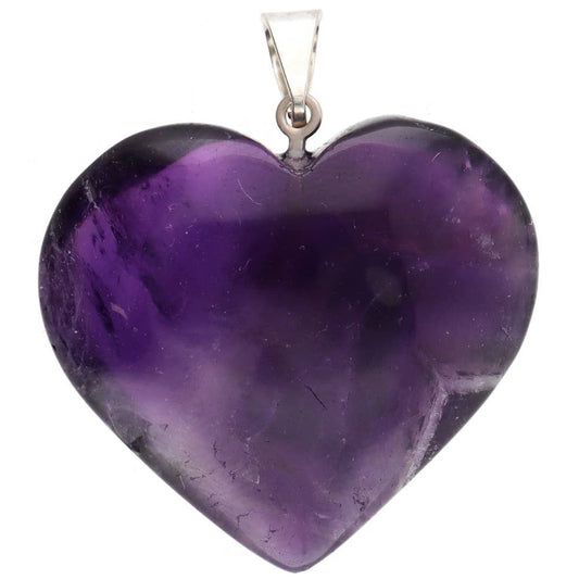 Amethyst hjerte anheng